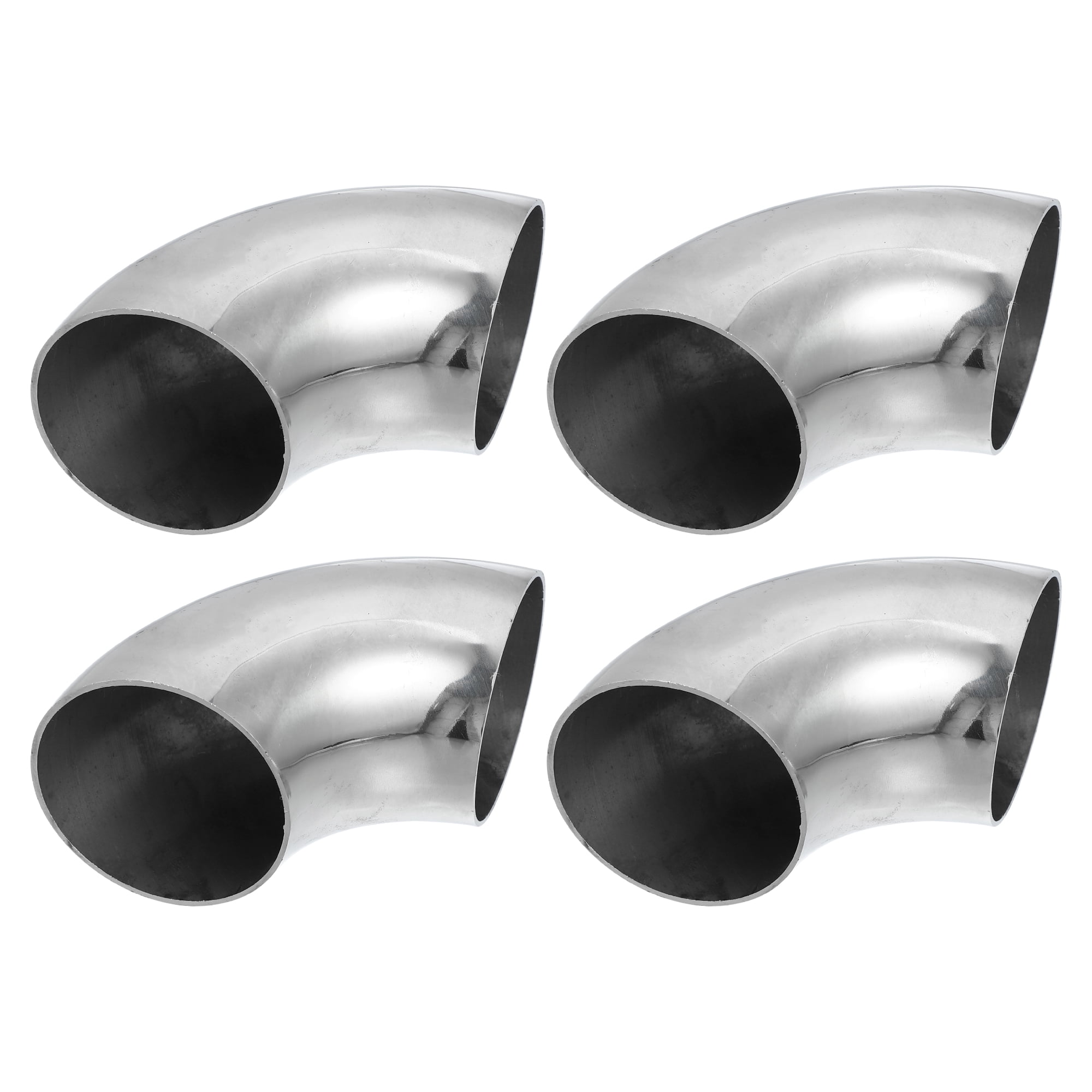 Unique Bargains 4pcs 90 Degree Mandrel Bend Elbow Stainless Steel Bend Tube OD 2.5 Inch