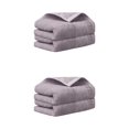 thumbnail image 1 of Unique Bargains 4pcs Bathroom Plaid Pattern Hand Towels Comfort Towel Purple, 1 of 8