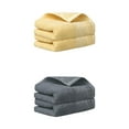 thumbnail image 1 of Unique Bargains 4pcs Bathroom Plaid Pattern Hand Towels Comfort Towel Yellow, Dark Grey, 1 of 8