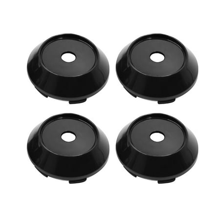 Unique Bargains 4pcs Black 68mm Dia. 6 Lugs Car Tire Wheel Center Hub Cap Cover Dust Againster