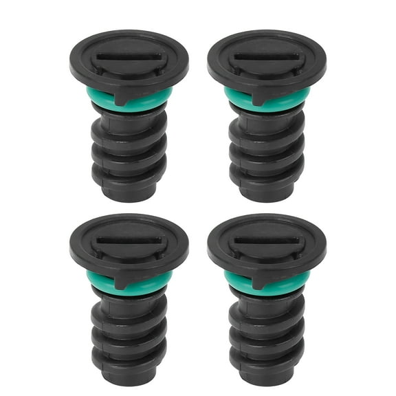 Unique Bargains 4pcs Black ABS Car Engine Oil Drain Plug Replacement for Mercedes-Benz C63 AMG S 2016 0029902017