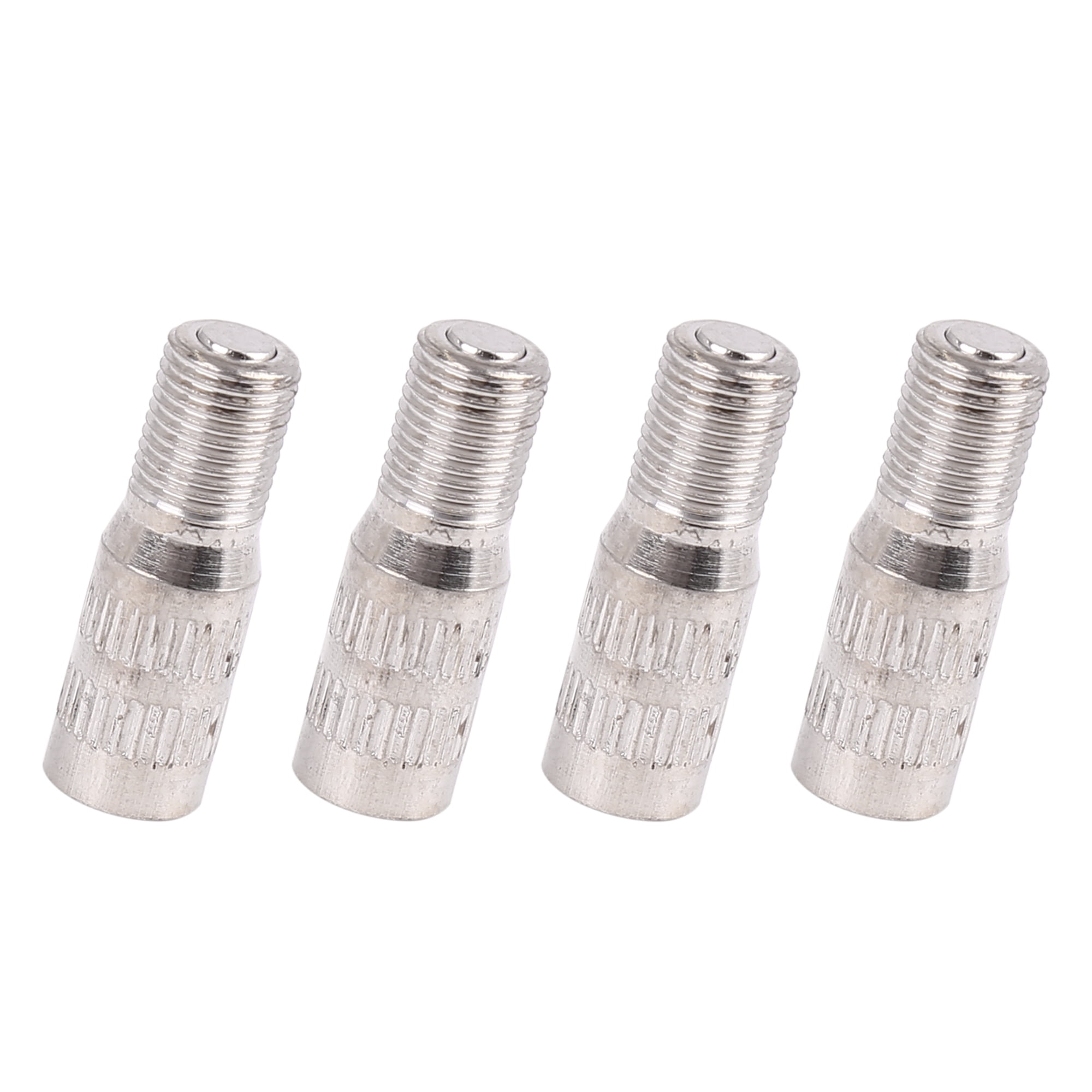 Unique Bargains 4pcs Car 27mm Chrome Tyre Wheel Valve Stem Extension Extender