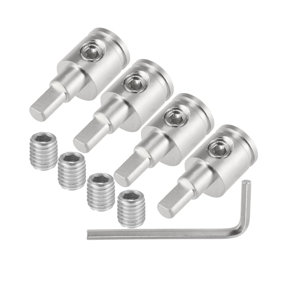 Unique Bargains 4pcs Car Stereo Power or Ground 0 to 4 Gauge Wire Reducer Audio Input Reducer Adapter Brass