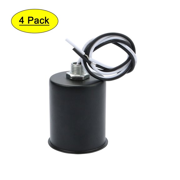 Unique Bargains 4pcs E27 Ceramic Screw Base Light Bulb Lamp Socket Lampholder Adapter Black