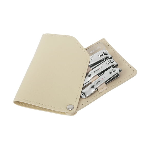 Unique Bargains 4pcs Exquisite Stainless Steel Nail Clippers Set Silver Tone