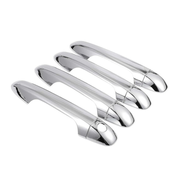 Unique Bargains 4pcs Exterior Door Handle Cover Car Door Handle Protector for Toyota Tacoma 2016-2023 Chrome Silver Tone