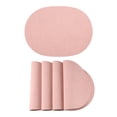thumbnail image 1 of Unique Bargains 4pcs Faux Leather Placemats Pink 17.5"x12.8", 1 of 6