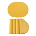 thumbnail image 1 of Unique Bargains 4pcs Faux Leather Placemats Yellow 17.5"x12.8", 1 of 6
