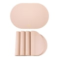 thumbnail image 1 of Unique Bargains 4pcs Faux Leather Placemats for Kitchen Pink 17.7"x11.8", 1 of 6