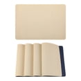 thumbnail image 1 of Unique Bargains 4pcs Faux Leather Washable Placemats Beige/Blue 17.7"x11.8", 1 of 6