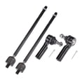 thumbnail image 1 of 4pcs Front Inner Outer Tie Rod Ends Kit Suspension Steering Tie Rod End for Ford Escape Drag Link, 1 of 7