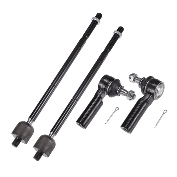 4pcs Front Inner Outer Tie Rod Ends Kit Suspension Steering Tie Rod End for Ford Escape Drag Link