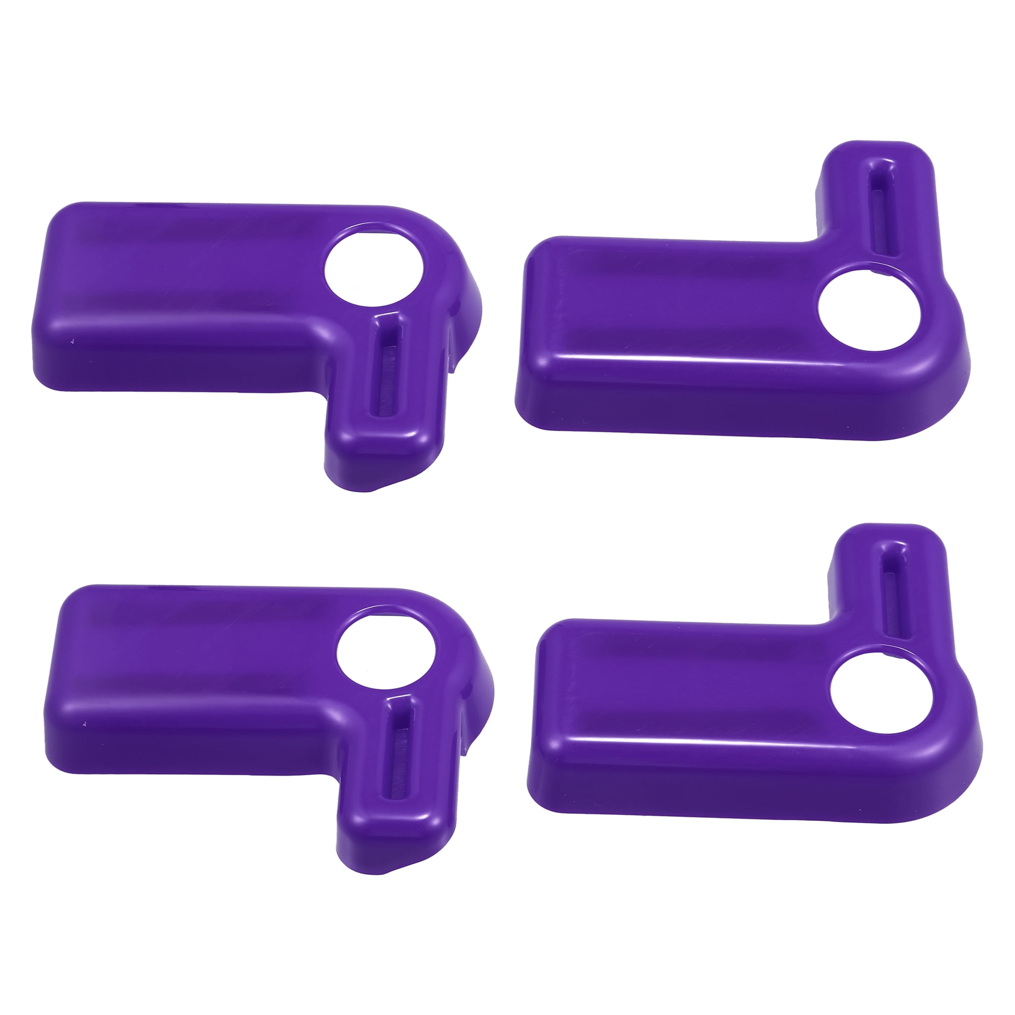 Unique Bargains 4pcs Hardtop Roof Removal Switch Handle Cover for Jeep Wrangler JK JKU 2007-2017 Purple