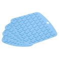 thumbnail image 1 of Unique Bargains 4pcs Kitchen Pot Pan Mat Placemat Table Trivet Insulation Silicone Dish Pad Heat Resistant Coasters-Sky Blue, 1 of 5