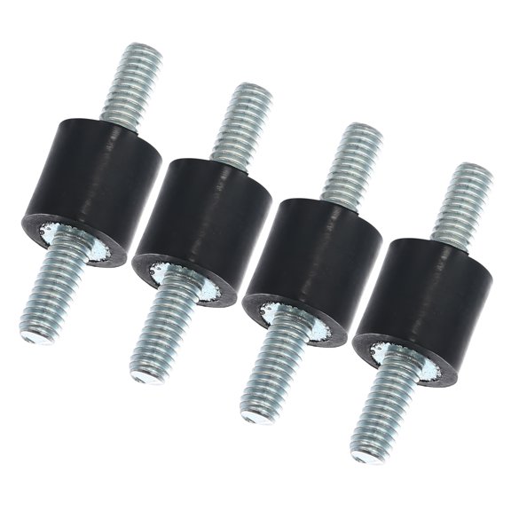 Unique Bargains 4pcs M4 Car Anti Vibration Rubber Isolator Damper 10x10mm Rubber Bobbin Mount Shock Absorb Mounts