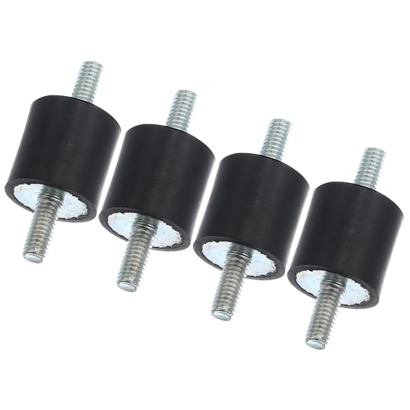 Unique Bargains 4pcs M4 Car Anti Vibration Rubber Isolator Damper 15x15mm Rubber Bobbin Mount Shock Absorb Mounts
