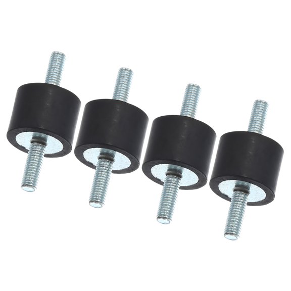 Unique Bargains 4pcs M5 Car Anti Vibration Rubber Isolator Damper 20x15mm Rubber Bobbin Mount Shock Absorb Mounts