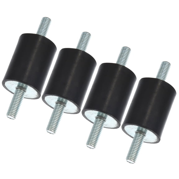 Unique Bargains 4pcs M8 Car Anti Vibration Rubber Isolator Damper 30x40mm Rubber Bobbin Mount Shock Absorb Mounts