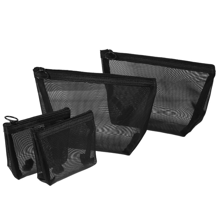 5pcs/lot thicken A4 paper bag transparent mesh zipper bag waterproof  stationery mesh bag holder storage case cosmetic makeup bag