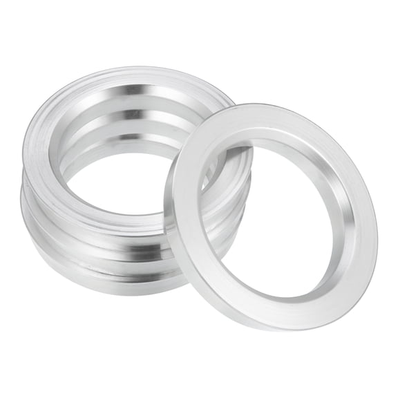 Unique Bargains 4pcs OD 71.6mm to ID 51.1mm Aluminium Alloy Car Hub Centric Rings Wheel Bore Center Spacer