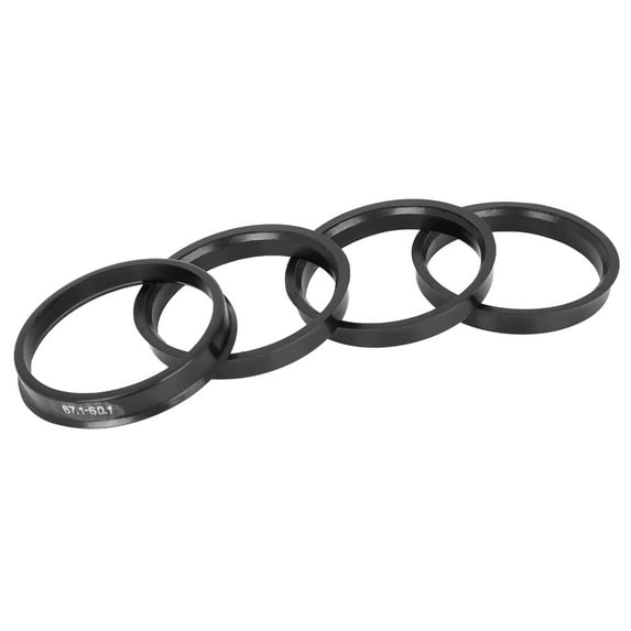 Unique Bargains 4pcs Plastic 67.1mm to 60.1mm Car Hub Centric Rings Wheel Spacer