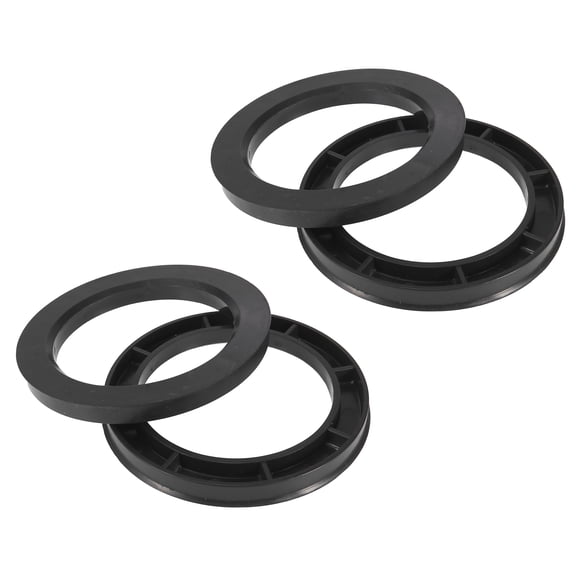 Unique Bargains 4pcs Plastic 78.1mm to 106mm Car Hub Centric Rings Wheel Spacer Black