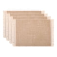 thumbnail image 1 of Unique Bargains 4pcs Polyester Kitchen Table Mat Khaki 17.7"x11.8", 1 of 6