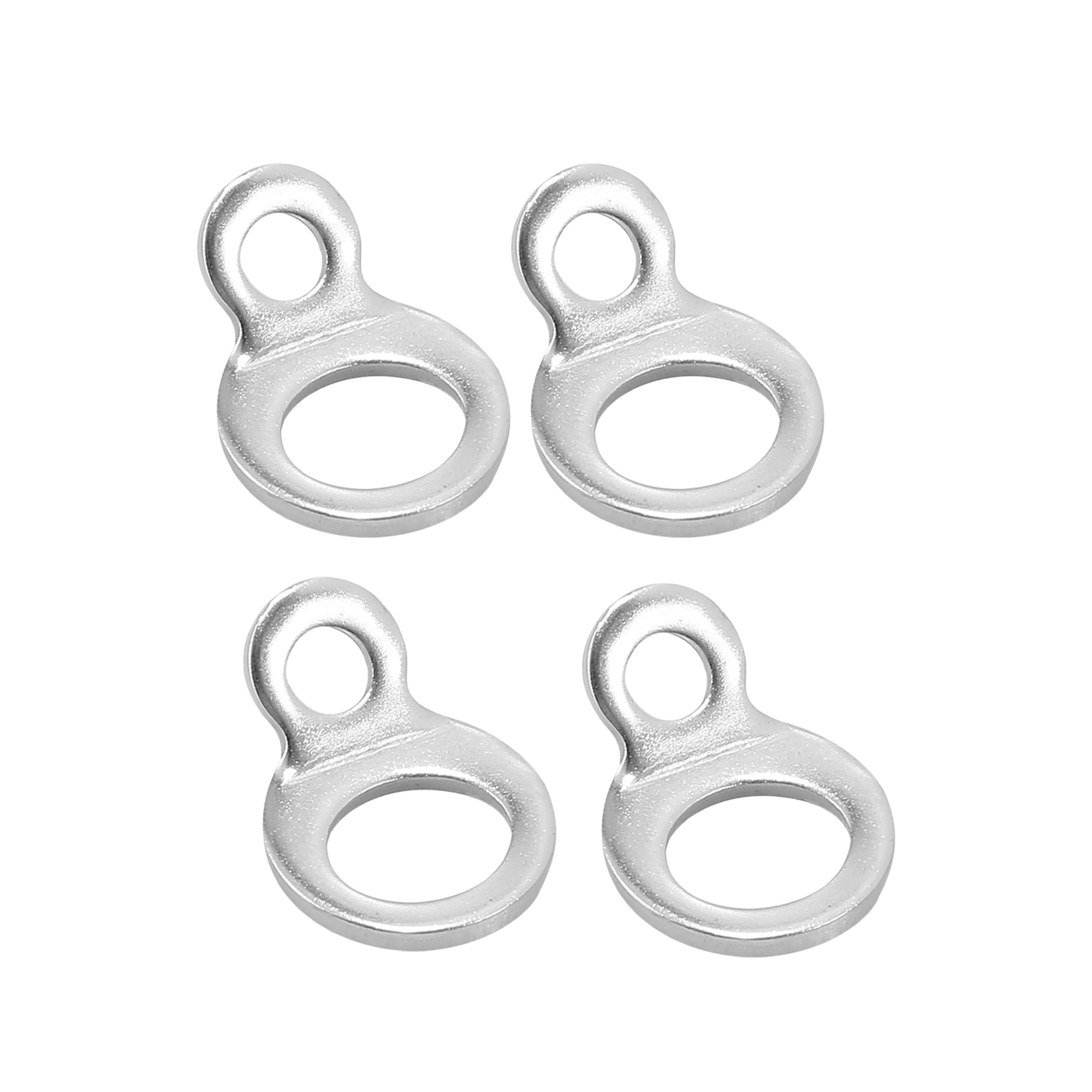 Unique Bargains 4pcs Stainless Steel Tie Down Anchors Hooks Strap Rings for  Motorcycle Dirt Bike ATV Trailer Silver Tone 