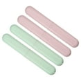thumbnail image 1 of Unique Bargains 4pcs Toothbrush Travel Case Traveling PP Portable Holders Cases Green Pink 8.07''x1.22''x0.83'', 1 of 7