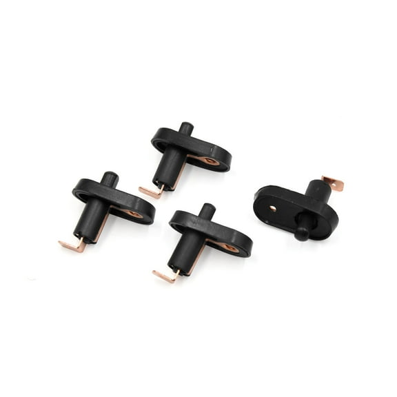 Unique Bargains 4pcs Universal Car Interior Door Jamb Courtesy Light Lamp Switch Button Black