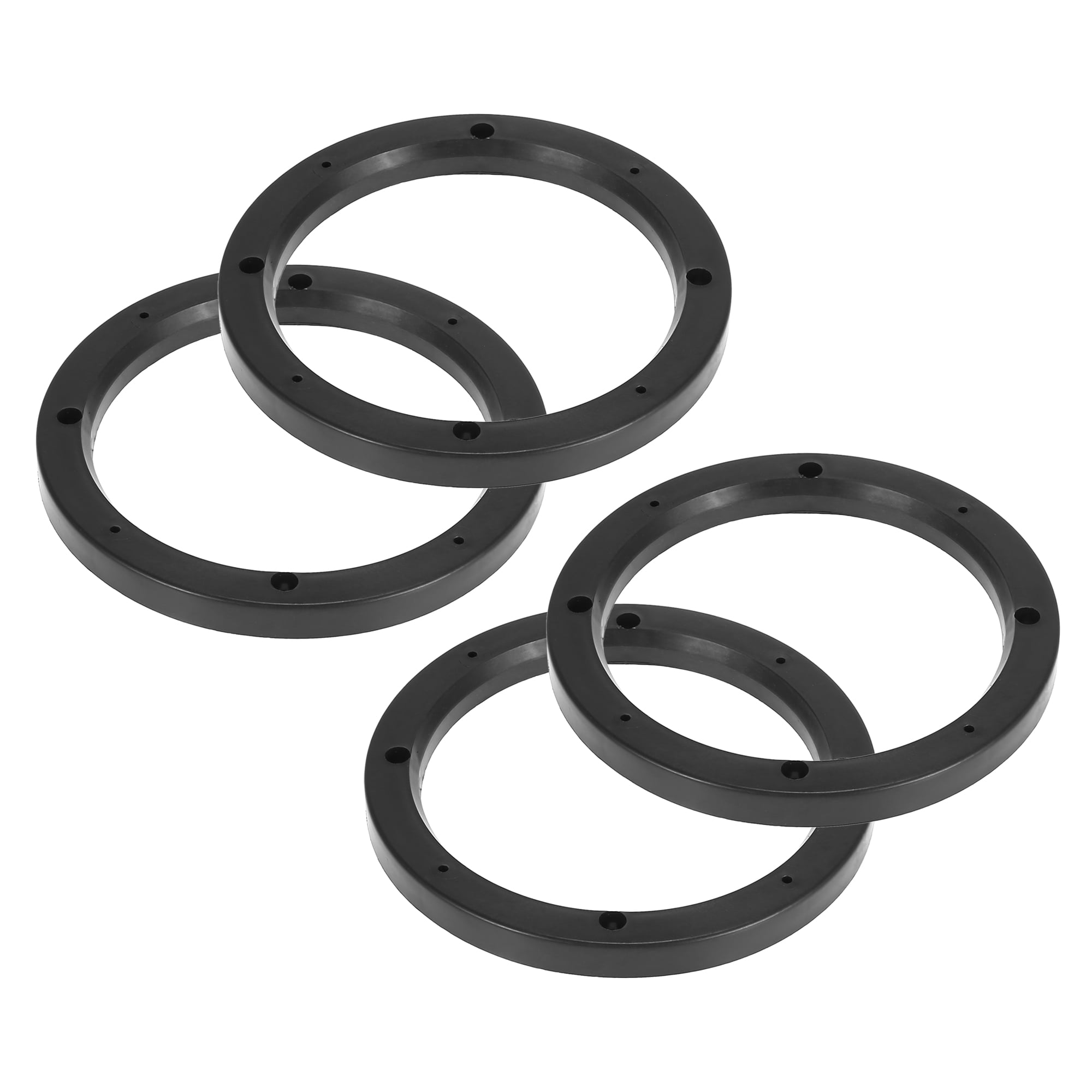 Unique Bargains 4pcs Universal Car Speaker Spacer Mounting Spacer Plate Plastic 6.5"