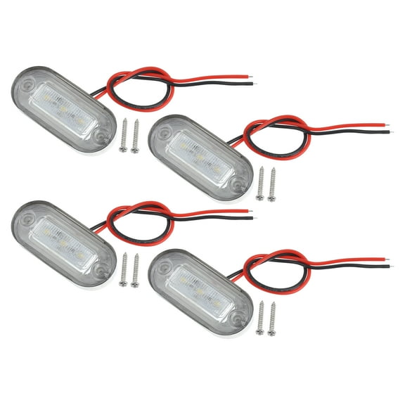 Unique Bargains 4pcs Universal Interior Boat Navigation Lights Marine Boat Deck Decoration Light for Boat Kayak White
