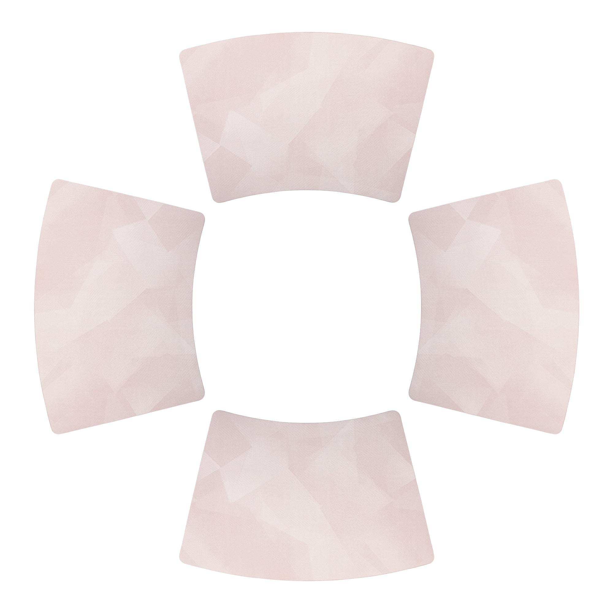 Unique Bargains 4pcs Wedge Placemats Beige 17.7"x11.8"