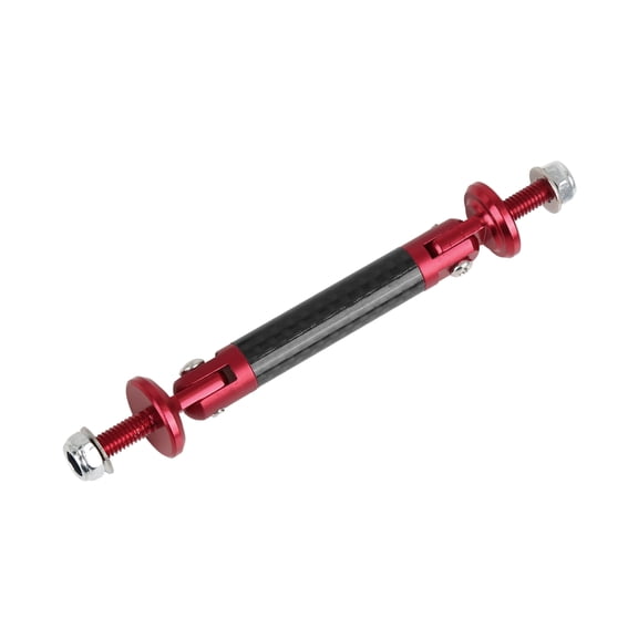 Unique Bargains 5.12" Car Front Bumper Lip Splitter Support Rod Carbon Fiber Pattern Red