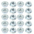 thumbnail image 1 of Unique Bargains 5/16"x24 Carbon Steel Serrated Hex Flange Lock Nuts 20Pcs, 1 of 2
