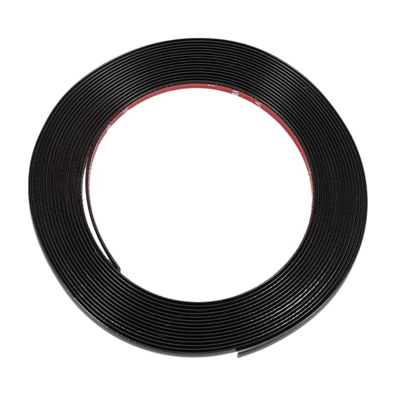 Unique Bargains 5/7" 18mm Width 33Ft 1000cm Length Window Trim Strip Kit Black