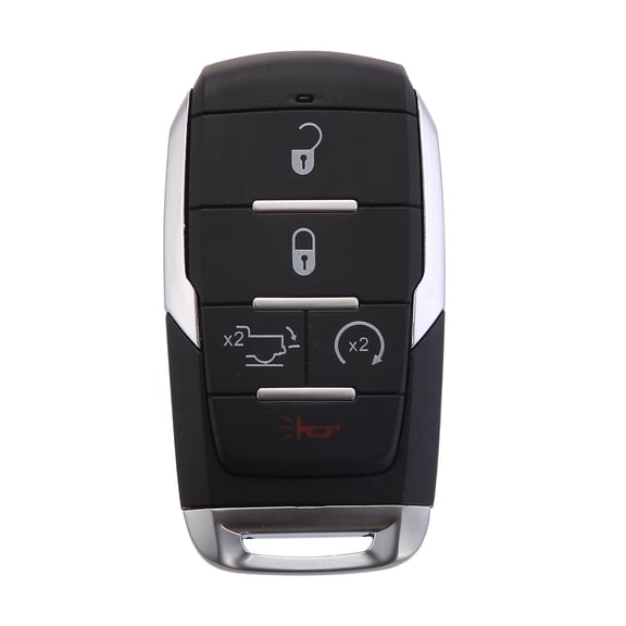 Unique Bargains 5 Button Remote Control Key Case Shell Keyless Entry Housing Replacement Black for Ram 1500 2019-2021