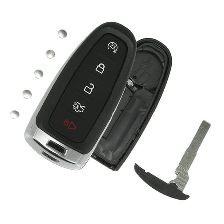 Unique Bargains 5 Button Smart Key Fob Case Keyless Entry Remote Key Shell for Ford Escape C-Max Energi Focus SE
