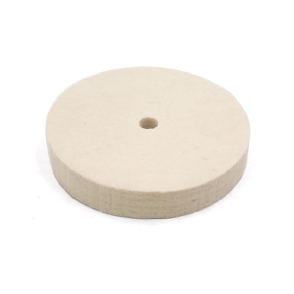 Unique Bargains 5" Dia Felt Round Car Buffing Polishing Disc Wheel Pad 20mm Thickness White