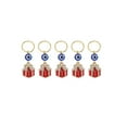 thumbnail image 1 of Unique Bargains 5 Hair Ring Pendants Christmas Elements Dreadlock Hair Clips Gold Tone Blue, 1 of 5