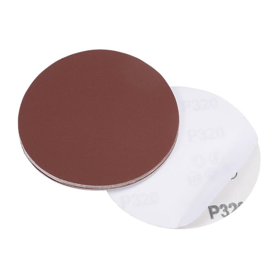 Unique Bargains 5-Inch PSA Sanding Disc Aluminum Oxide Adhesive Back Sandpaper 320 Grits 10 Pcs