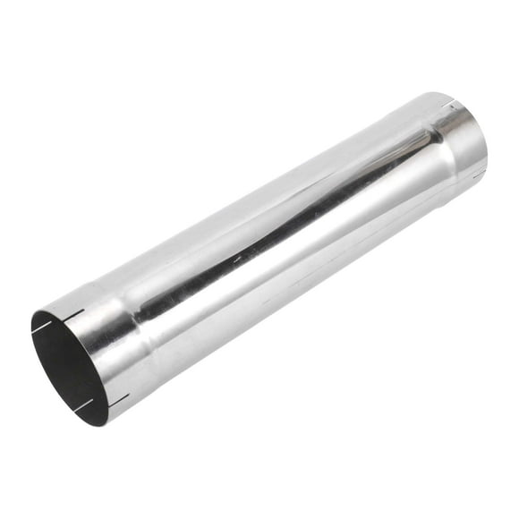 Unique Bargains 5" OD 18inch Length Straight Exhaust Pipe Tube Car Tubing Piping