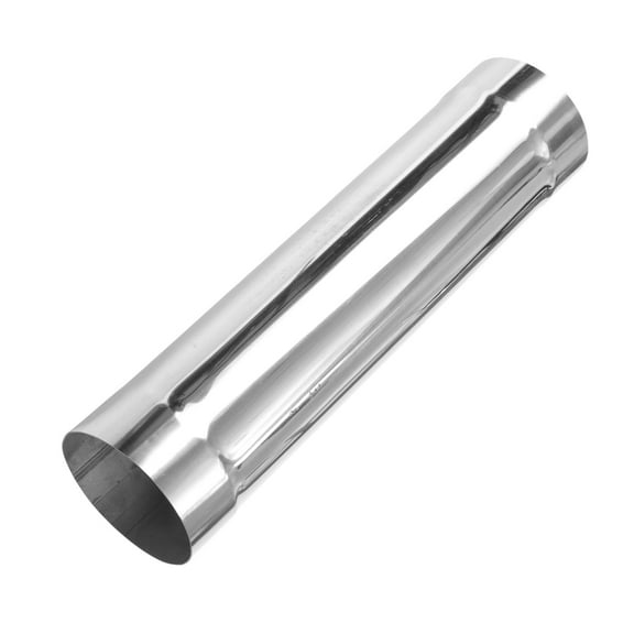 Unique Bargains 5" OD Straight Pipe Tube 18inch Length Silver Tone