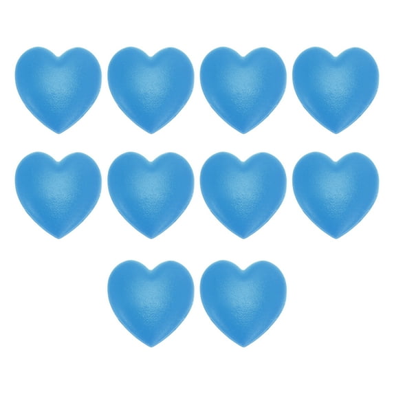 Unique Bargains 5 Pair Eyeglass Temple Tips Heart Pattern Anti-slip Ear Hooks 0.47"x0.49"x0.22" Blue
