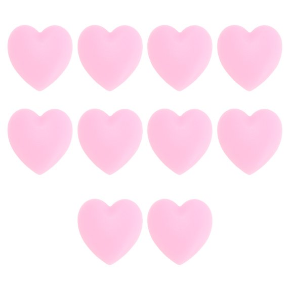 Unique Bargains 5 Pair Eyeglass Temple Tips Heart Pattern Anti-slip Ear Hooks 0.47"x0.49"x0.22" Pink