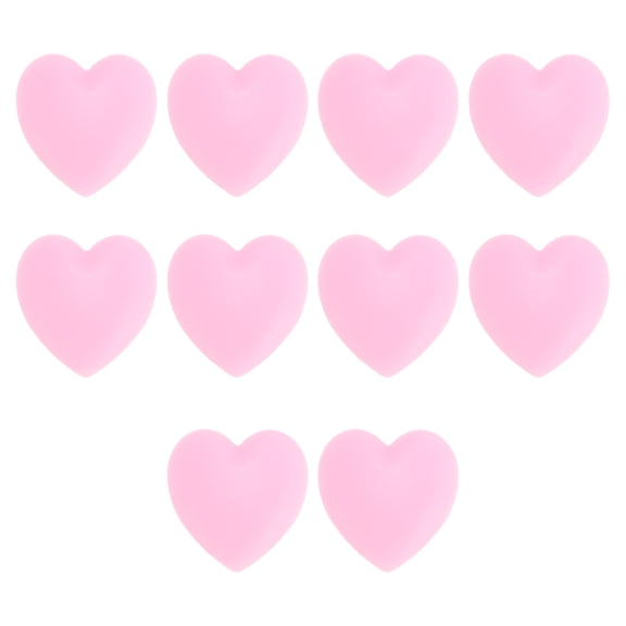 Unique Bargains 5 Pair Eyeglass Temple Tips Heart Pattern Anti-slip Ear Hooks 0.47"x0.49"x0.22" Pink