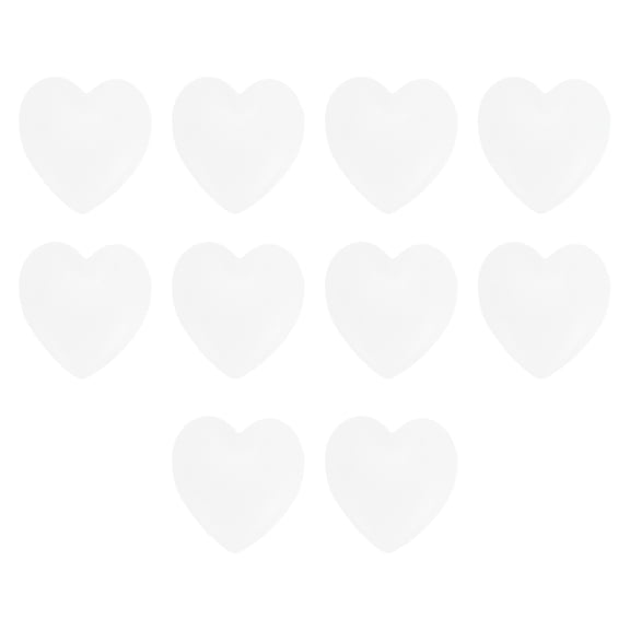 Unique Bargains 5 Pair Eyeglass Temple Tips Heart Pattern Anti-slip Ear Hooks 0.47"x0.49"x0.22" White