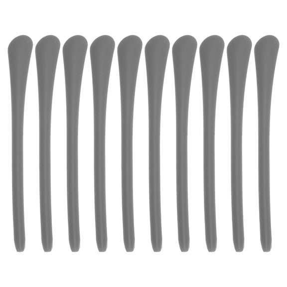 Unique Bargains 5 Pair Eyeglass Temple Tips Round Hole Pattern Anti-slip Ear Hooks 2.56"x0.28" Gray