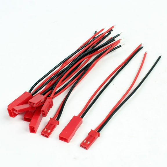 Unique Bargains 5 Pairs Male + Female 2 Pin Connector Cable DIY for Lamp Bar