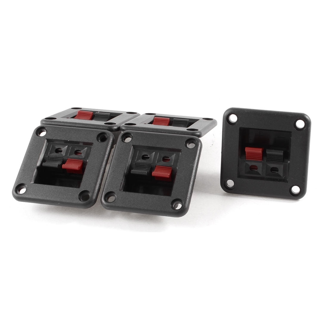 Spring Load Audio Unique Bargains 5 Pcs 42mm x 42mm 2 Positions Push in Jack Spring Load ...